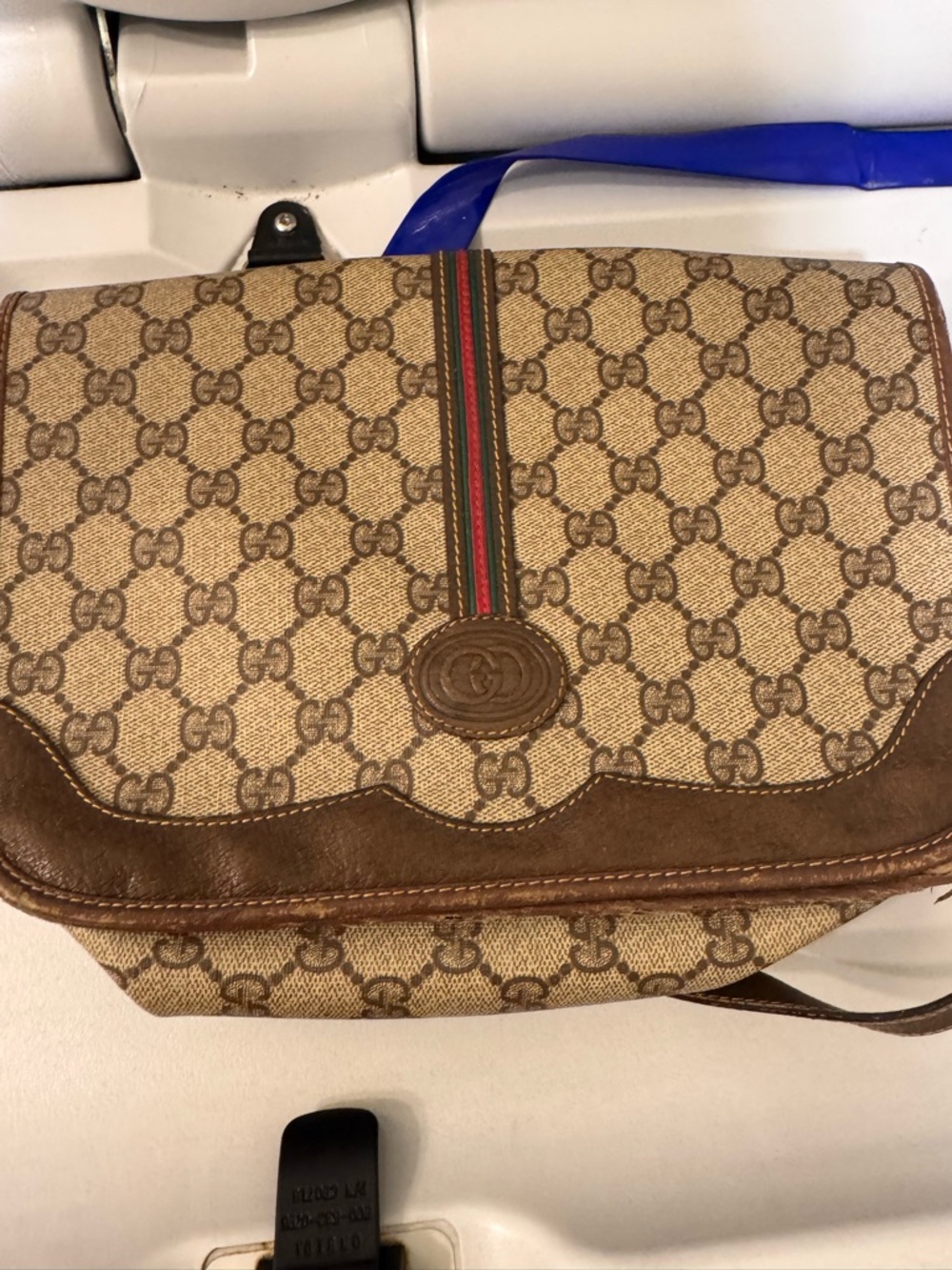 Vintage Gucci GG supreme sherry line Messenger/Crossbody bag